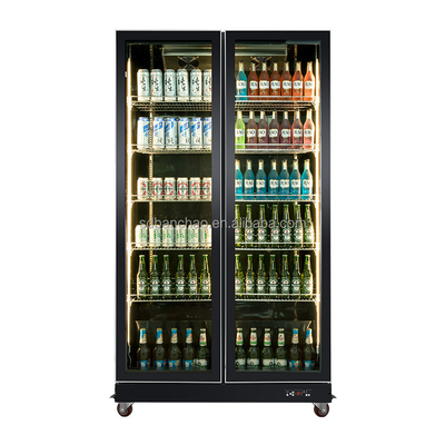 Drinks Cooler Wine Beverage Upright Cool Showcase Chiller Beer Glass Door Refrigerator Display Fridge